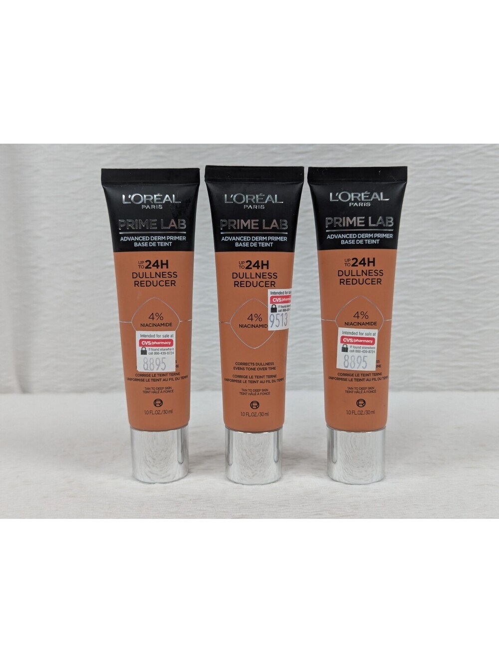 L’Oréal Paris - Prime Lab - Up to 24H Dullness Reducer - Face Primer - 3 Pack - Picture 1 of 9